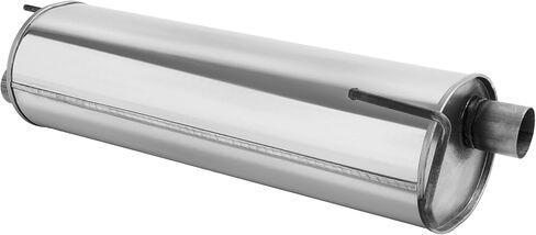 Exhaust Muffler Compatible with 2004-2008 Ford F-150 145" wheelbase 409 Stainless Steel Silvery in Saudi Arabia