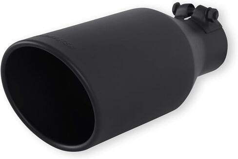 Flowmaster 15404B Exhaust Tip 4.5 Inch Angle Cut Black Ceramic Coated 304 Stainless Steel Fits 2.5 Inch Tubing 11 Inch Long - Clamp On - Sold Individually in Saudi Arabia