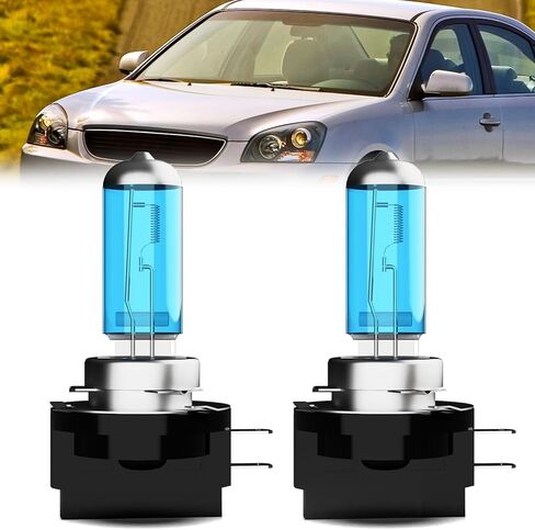 المصابيح الأمامية المتوافقة مع Kia Optima 2009-2010، H1 High Beam + H11B Low Beam Halogen Light Bulb Combo، فائقة السطوع 6000K أبيض، التوصيل والتشغيل، حزمة من 2 in Saudi Arabia