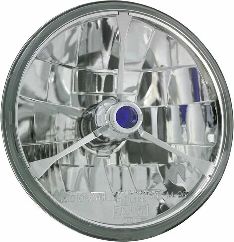IPCW Adjure T70300-A 7" Diamond Cut Headlamp Trillient With Blue Dot & Tri-Bar and H4 Bulb (Each) in Kuwait