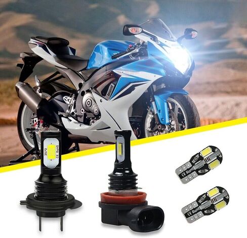 يصلح لسوزوكي 2011-2020 GSXR 6000K LED المصابيح الأمامية عالية منخفضة شعاع عدة أبيض بارد in Saudi Arabia