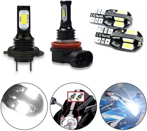 يصلح لسوزوكي 2011-2020 GSXR 6000K LED المصابيح الأمامية عالية منخفضة شعاع عدة أبيض بارد in Saudi Arabia