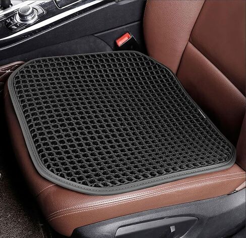 New Summer Cooling Ventilated Big Air Mesh Seat Cushion Pad for Car,Universal Breathable Vented Seat Cover Fits Car SUV Truck Van Pickup for Driving Seat(Black-SeatCushion-1Pcs) in Saudi Arabia
