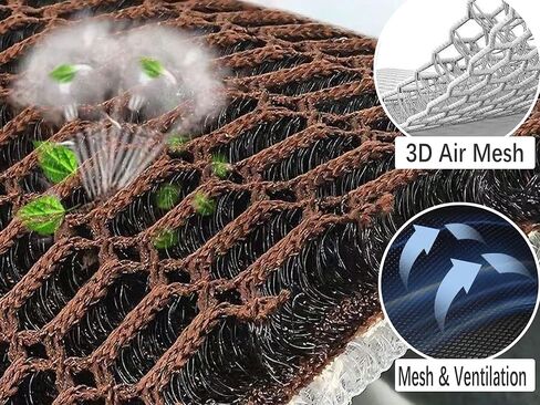 New Summer Cooling Ventilated Big Air Mesh Seat Cushion Pad for Car,Universal Breathable Vented Seat Cover Fits Car SUV Truck Van Pickup for Driving Seat(Black-SeatCushion-1Pcs) in Saudi Arabia