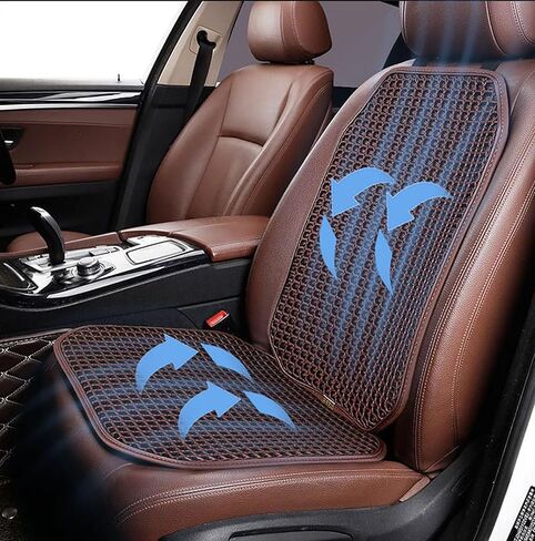 New Summer Cooling Ventilated Big Air Mesh Seat Cushion Pad for Car,Universal Breathable Vented Seat Cover Fits Car SUV Truck Van Pickup for Driving Seat(Black-SeatCushion-1Pcs) in Kuwait