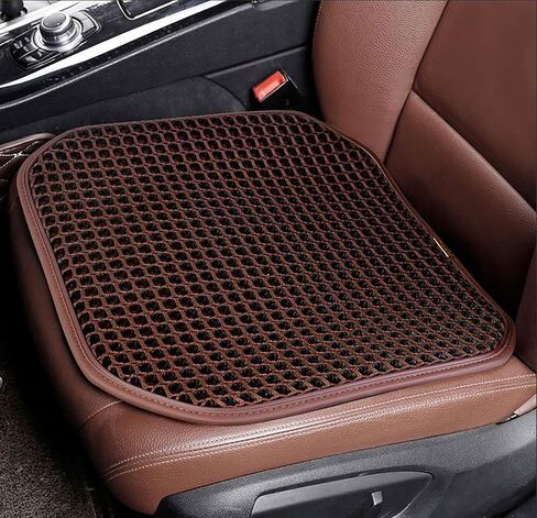 New Summer Cooling Ventilated Big Air Mesh Seat Cushion Pad for Car,Universal Breathable Vented Seat Cover Fits Car SUV Truck Van Pickup for Driving Seat(Black-SeatCushion-1Pcs) in Saudi Arabia