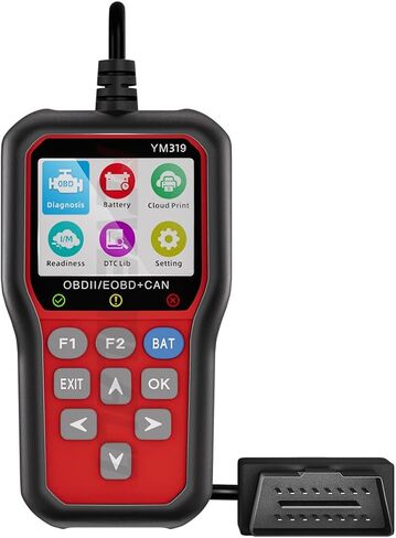 CHUSYYRAY قارئ رمز الماسح الضوئي للسيارات obd2 أداة فحص خطأ المحرك المتوافقة مع Ford F150، شاشة IPS كاملة الألوان مقاس 2.4 بوصة، ماسح ضوئي لخطأ المحرك يمكن تشخيصه in Saudi Arabia