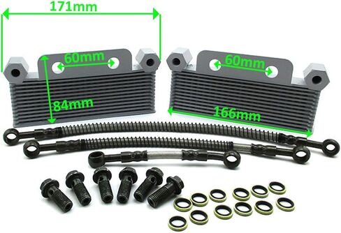 Double Oil Cooler For Zongshen Daytona 190cc LXR DHZ Pit Dirt Bike in Kuwait