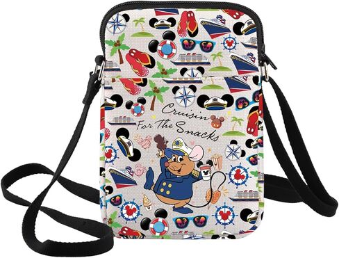 BWWKTOP Cruise Ship Crossbody Bag Cruise Mouse Inspired Gift Mouse Family Trip Shoulder Bag Magic Park Cruise Merch in Saudi Arabia