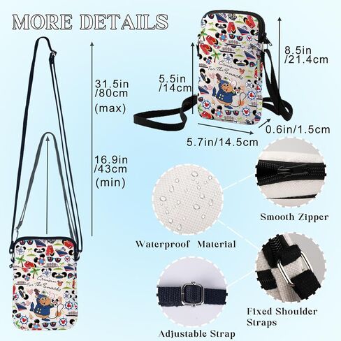 BWWKTOP Cruise Ship Crossbody Bag Cruise Mouse Inspired Gift Mouse Family Trip Shoulder Bag Magic Park Cruise Merch in Saudi Arabia