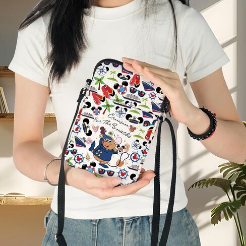 BWWKTOP Cruise Ship Crossbody Bag Cruise Mouse Inspired Gift Mouse Family Trip Shoulder Bag Magic Park Cruise Merch in Saudi Arabia