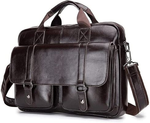 حقيبة ماسنجر للرجال، حقيبة جلدية للكمبيوتر المحمول والمكتب للنساء (الحجم: 38 × 28 × 5.3 سم) in Kuwait