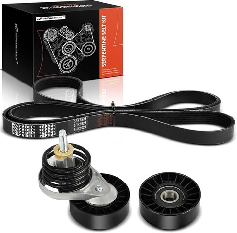 A-Premium Engine Serpentine Belt Drive Kit with Tensioner & Idler Pulley Compatible with Ford E-150 Econoline, E-150 Econoline Club Wagon, 1993 1994 1995, 5.0L in Saudi Arabia