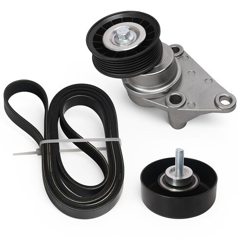 Complete Serpentine Belt Drive Kit, for Chevrolet Avalanche/Express 1500 02-08, for GMC Savana/Sierra 02-08, for Hummer H2 03-07, for Cadillac Escalade 03-06#OE 38158 12555609 in Kuwait