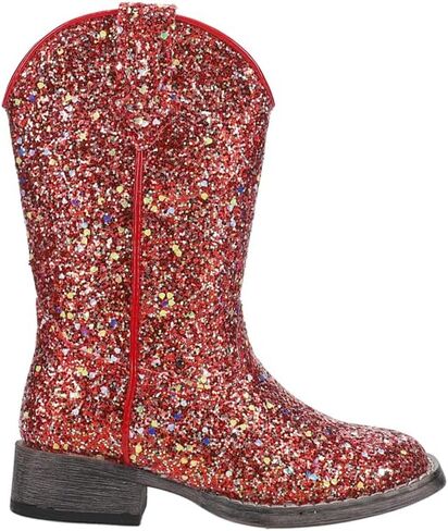 ROPER Kids Girls Glitter Galore Square Toe Casual Boots - Purple in Saudi Arabia
