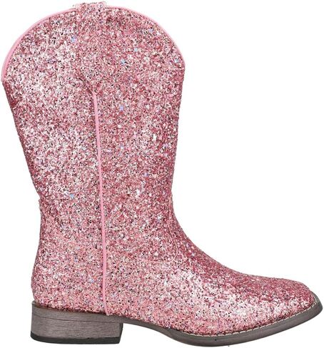 ROPER Kids Girls Glitter Galore Square Toe Casual Boots - Purple in Saudi Arabia