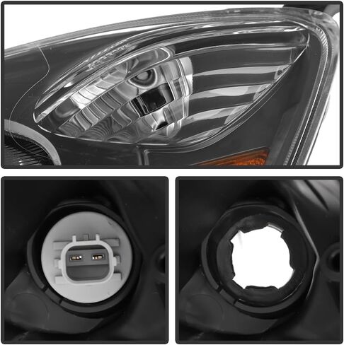 KEEKPO - For 2009 2010 2011 2012 2013 2014 Honda FIT Grey Housing Headlights Headlamps Pair Set Driver & Passenger Side in Saudi Arabia