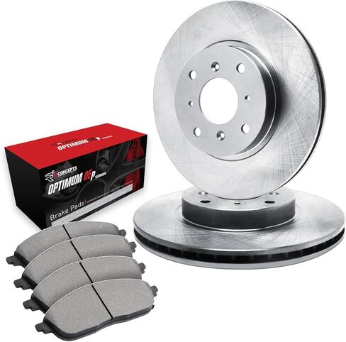 طقم فرامل أمامية R1 Concept لسيارة Toyota Echo 2001-2005؛ 2000-2005 تويوتا إم آر 2| دوارات الفرامل الفارغة| مجموعة وسادات الفرامل والدوارات المثالية Oep in Kuwait