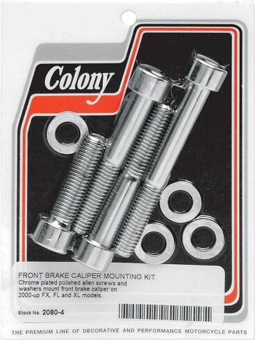 Colony 2080-4 Front Brake Caliper Chrome Allen-Head Bolt Kit in Kuwait