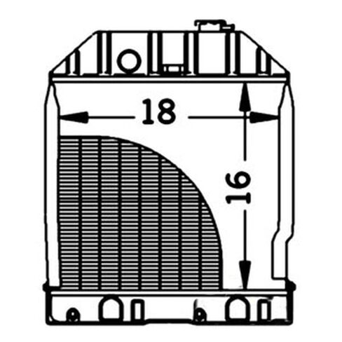 E9NN8005AB15M Radiator Fits Ford/New Holland 3230 3430 3930 4130 4630 Tractors in Saudi Arabia
