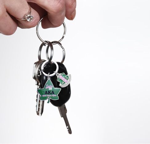 1908 Keychain,Sorority Paraphernalia Gifts AKA Key Chain Lvy Leaf Pendant Keyring AKA Sorority Gifts for Women Sisterhood Keychains for Sisters Friends in Kuwait