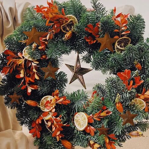 33PCS 3 Sizes Metal Rusty Barn Star 1 Inch 1.5 Inch 2 Inch Mini Hanging Star Antique Primitives Rustic Country Tin Steel Stars Accents for DIY Crafts Vintage Farmhouse Home Door Wall Decor in Kuwait