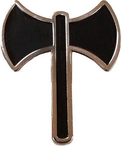 رمز فأس Pun Labrys القابل للتطبيق - رمز فخر دعم المثليين النسويين LGBT - طية صدر السترة أو دبوس المينا القماشي in Kuwait