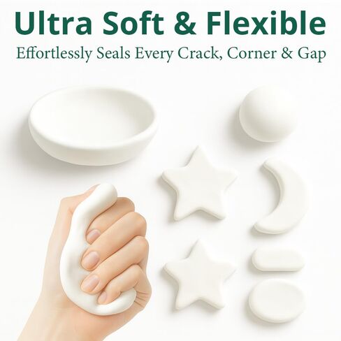 3 عبوات من معجون السباكين وختم القناة - معجون مانع للتسرب مقاوم للماء شديد التحمل لتصريف الحوض، ووصلات الحوض والأنابيب، وقنوات التدفئة والتهوية وتكييف الهواء، وحشو فتحات الجدار وحل الإصلاح السريع in Kuwait