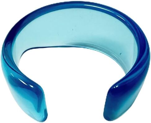 tenghong2021 Colorful Chunky Irregular Transparent Resin Bracelet for Women Girls Geometric Clear Acrylic Retro Thick Thin Wide Cuff Bangle Wristbands Fashion Jewelry Gift in Saudi Arabia