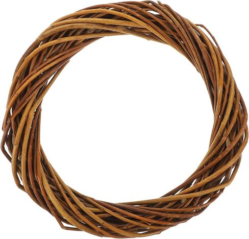 ibasenice 4.72 Inch Wicker Wreath DIY Craft Supplies Natural Willow Wreath for Christmas Wedding Holiday Door Wall Decoration in Saudi Arabia