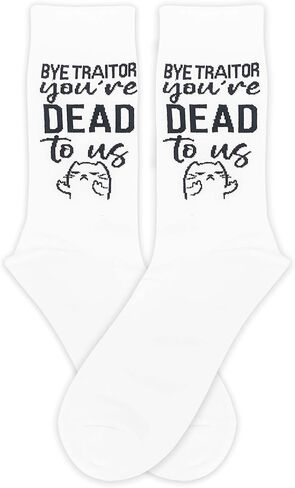 هدايا وداع لزملاء العمل، جوارب مبتكرة "وداعًا أيها الخائن، أنت ميت بالنسبة لنا"، هدايا وداع للأصدقاء، هدايا مغادرة زملاء العمل، هدايا وداع مضحكة للزملاء، هدايا مضحكة لمغادرة رئيس العمل. (010) in Kuwait