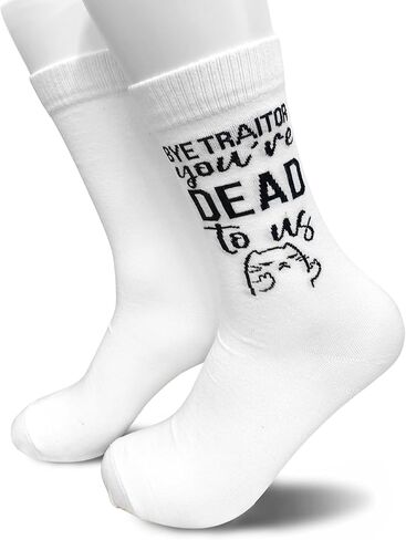 هدايا وداع لزملاء العمل، جوارب مبتكرة "وداعًا أيها الخائن، أنت ميت بالنسبة لنا"، هدايا وداع للأصدقاء، هدايا مغادرة زملاء العمل، هدايا وداع مضحكة للزملاء، هدايا مضحكة لمغادرة رئيس العمل. (010) in Kuwait