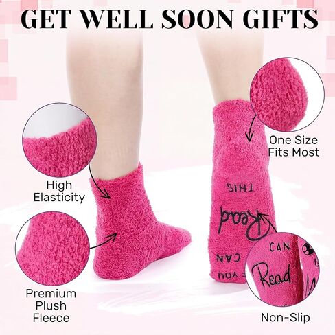 4 Pairs Get Well Gifts for Women After Surgery Socks Inspirational Fun Surgery Recovery Gifts for Someone Who Is Sick Socks in Kuwait