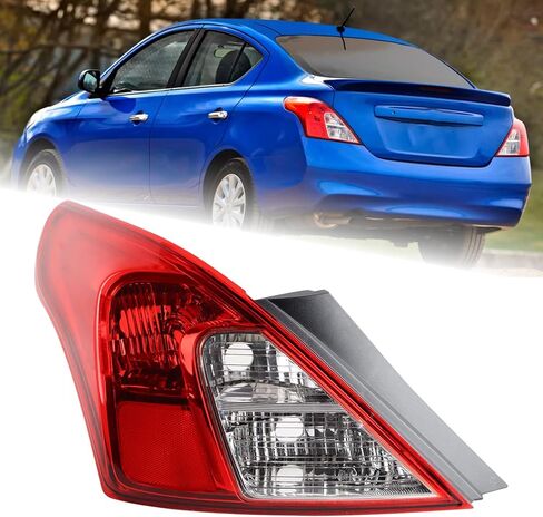 LH USA Type W/Side Light Tail Light Assembly Fit for 2012-2019 Nissan Versa Sedan Rear Lamp Left Driver Side Rear Lights W/O Bulbs 265553AN0A NI2800194 in Saudi Arabia