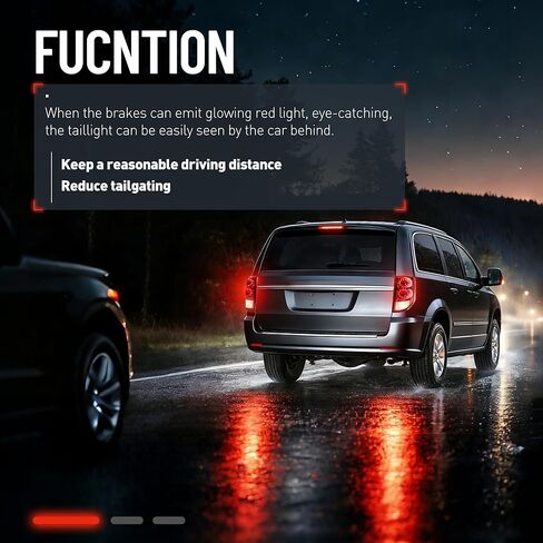Tail Lights Pair Compatible with 2011-2020 Dodge Grand Caravan LH&RH W/Bulbs Rear Lamp Taillight Red Lens Plastic Replacement for 05182535AF 05182534AF CH2800199 CH2801199 in Saudi Arabia