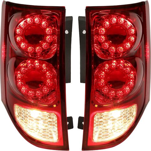 Tail Lights Pair Compatible with 2011-2020 Dodge Grand Caravan LH&RH W/Bulbs Rear Lamp Taillight Red Lens Plastic Replacement for 05182535AF 05182534AF CH2800199 CH2801199 in Saudi Arabia