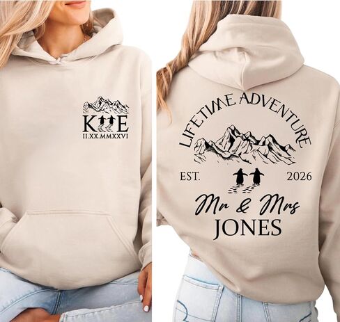 قمصان Just Married للأزواج، وقمصان العروس والعريس، وبلوزات السيدة والسيد المستقبلية، وسترات زوجين مخصصة بأرقام رومانية: شهر العسل، والزفاف، والذكرى السنوية، والخطوبة، وهدايا عيد الحب in Kuwait