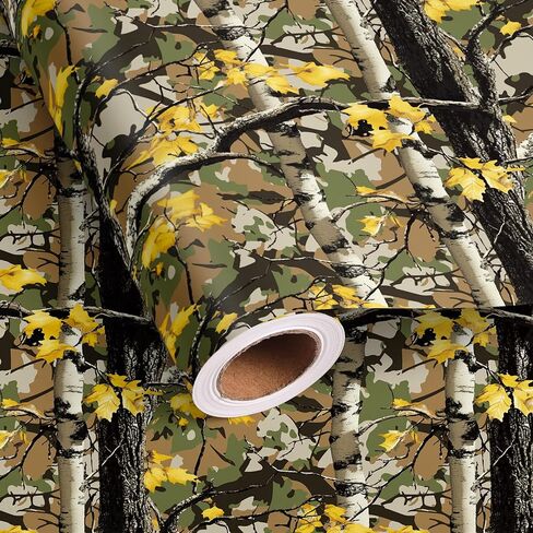 ورق تغليف Vnaaem Camo 6 قطع من ورق تغليف الهدايا المموه باللون الأخضر والبني لأعياد الميلاد للرجال والنساء والأطفال والأولاد والتخييم تحت عنوان الحفلات 19.6 × 27.8 بوصة in Kuwait