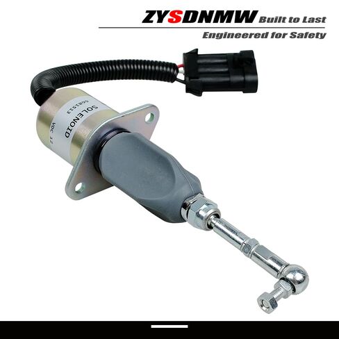 6681513 Fuel Shut Off Solenoid with Bearings Compatible with Bobcat T190 S185 S175 S160 773 763 753 751 325 328 331 334 337 12V Replace 6681512 6667992 6667993 7136559 in Kuwait