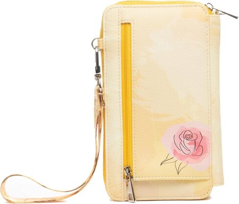 Disney Beauty And The Beast Belle Crossbody Wallet Cell Phone Wristlet in Saudi Arabia