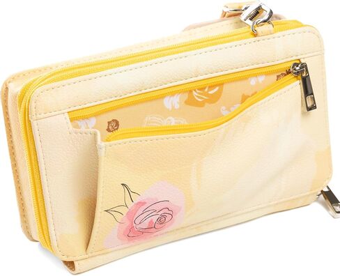 Disney Beauty And The Beast Belle Crossbody Wallet Cell Phone Wristlet in Saudi Arabia