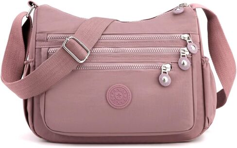 Crossbody Bag for Women, Nylon Waterproof Shoulder Bag with Pockets Adjustable Strap, Purse Handbag for Women in Saudi Arabia
