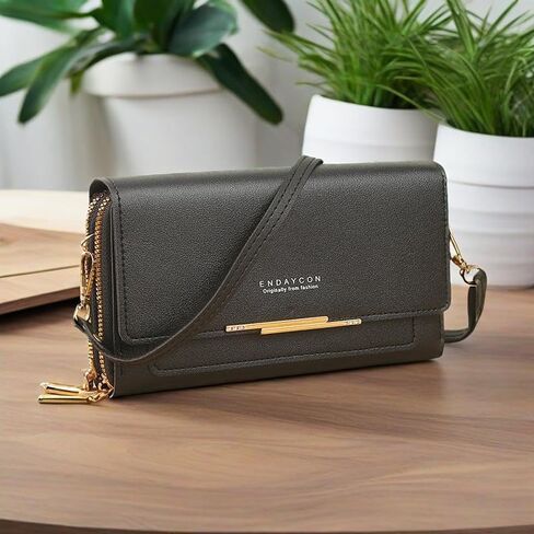 Small Crossbody Bags for Women, Leather Wallet Women Credit Card Wallet，Adjustable Shoulder Strap purses for women. in Saudi Arabia