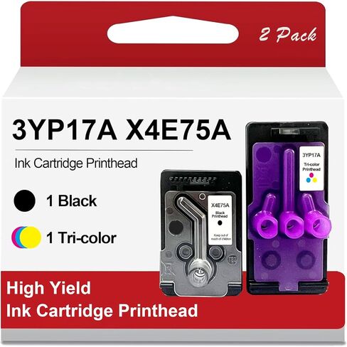 High Yield 3YP17A X4E75A Ink Cartridge Printehead X4E75A 3YP17A Print Head Replacement for Smart Tank 660 670 700 6000 6001 7000 7001 7300 7301 7600 7602 Series Printer (1Black, 1Tri-Colour) in Kuwait