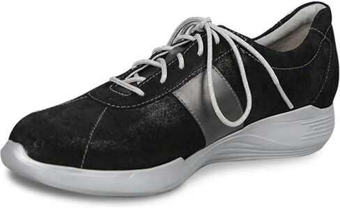 Munro Women's Leslie Fashion Sneaker, Black Shimmer, 9 XW in Saudi Arabia