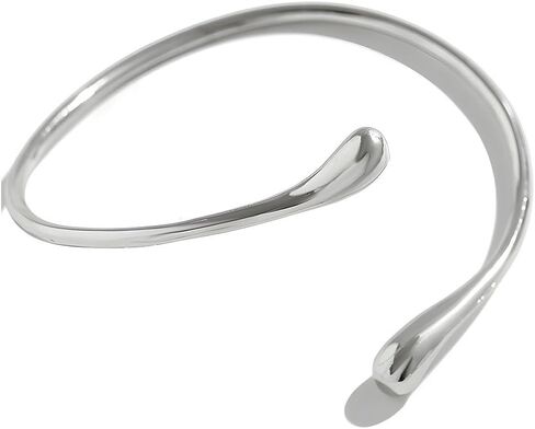 Teardrop Gold Cuff Bracelets for Women Gold Silver Bangles Upper Arm Cuff Adjustable Chunky Open Cuff Bangle Bracelets in Kuwait