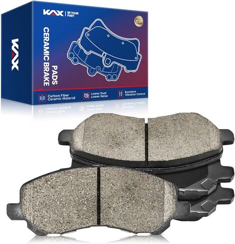 وسائد فرامل أمامية من السيراميك من KAX تناسب ميتسوبيشي أوتلاندر سبورت 2011-2023، ميتسوبيشي أوتلاندر 2003-2004 2007-2020، ميتسوبيشي لانسر 2004-2006 2008-2017 4 قطع بديلة # D866 in Kuwait