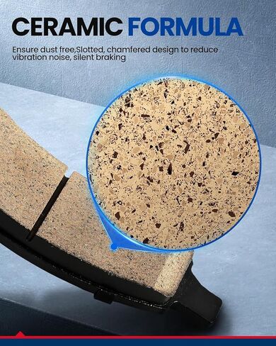 وسائد فرامل أمامية من السيراميك من KAX تناسب ميتسوبيشي أوتلاندر سبورت 2011-2023، ميتسوبيشي أوتلاندر 2003-2004 2007-2020، ميتسوبيشي لانسر 2004-2006 2008-2017 4 قطع بديلة # D866 in Kuwait