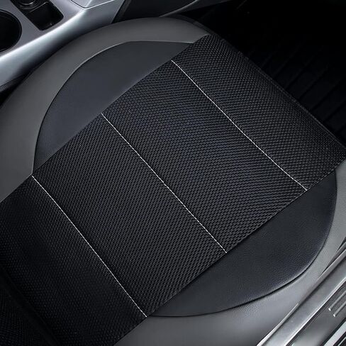 أغطية مقاعد السيارة مجموعة كاملة لسيارة Toyota Prius C 2012-2019، جلد PU وبطانة مريحة، أغطية مقاعد أمامية وخلفية مقاومة للماء والاهتراء، رمادي in Kuwait