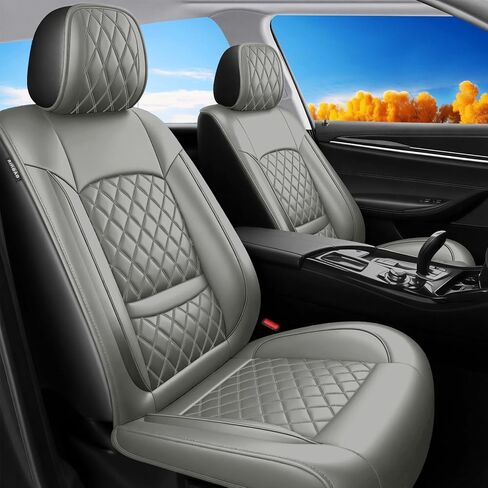أغطية مقاعد السيارة Fit GLC300 لسيارة Mercedes-Benz GLC 300 2017-2026 - جلد فاخر، مقاوم للماء، مناسب لجميع الأحوال الجوية، متوافق مع الوسائد الهوائية، مسامي، واقيات للمقعد، غطاءين أماميين فقط، أحمر in Kuwait